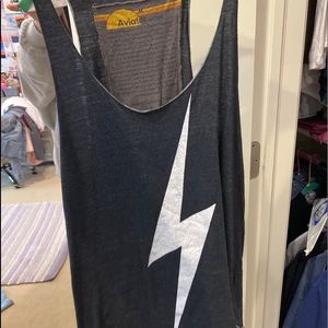 aviator nation lighting bolt tank top